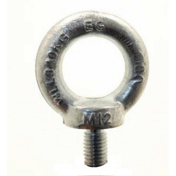 Bulloni A Occhiello M12 Zincati - 2 Pezzi Per Sollevamento Carichi Fino A 340kg, DIN 580 - Foto 11