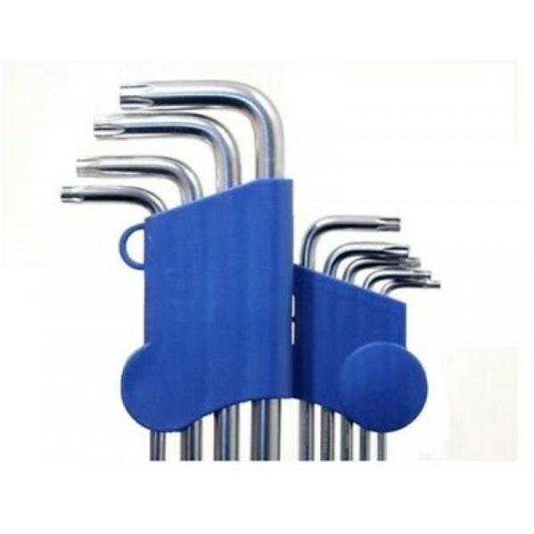 SET CHIAVI TORX 9 PZ FRANCESI L METRICHE CON FORO BRUGOLA LUNGHE T10 - Foto 2