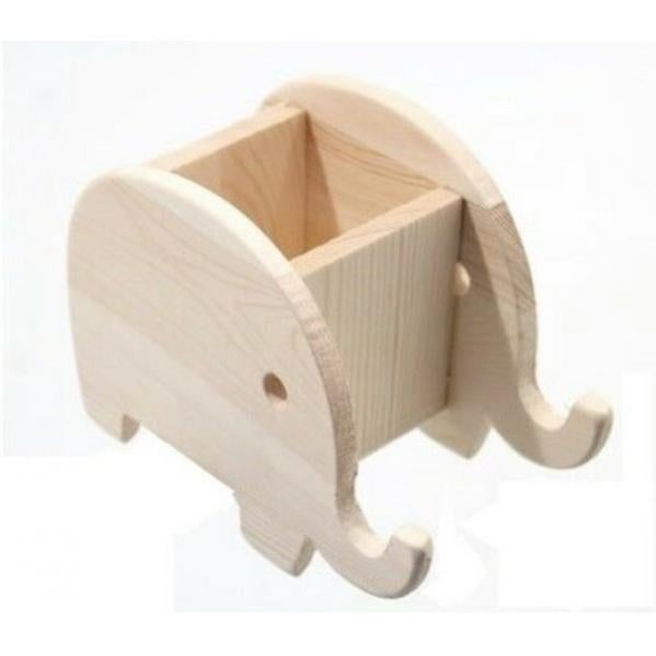 Portapenne In Legno Di Ebano - Fatto A Mano, Design Quadrato (8.8x8.8x10.5cm) Per Scrivania - Foto 13