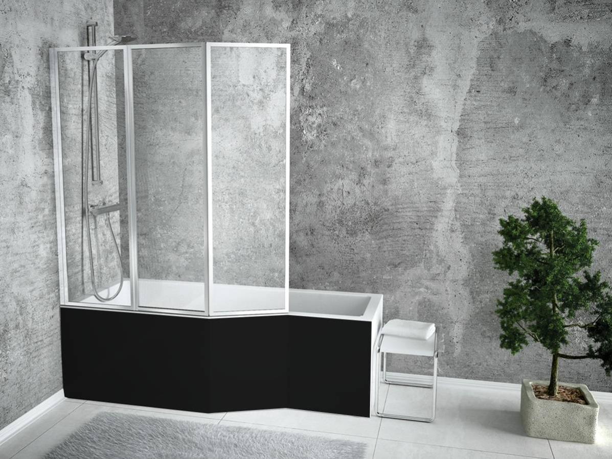 Mampara De Bau00f1era Fijo De Ducha + 1 Puerta Abatible | Vidrio Templado 6mm Antical | 150cm Altura | 50+70cm Con Ofertas En | Ofertas Online
