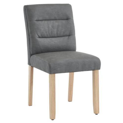 MMT Set Di 2 Sedie Da Pranzo In Tessuto Color Marrone Chiaro Con Gambe Nere, Schienale Alto E Design A Conchiglia - 54,5x62,5x85 Cm