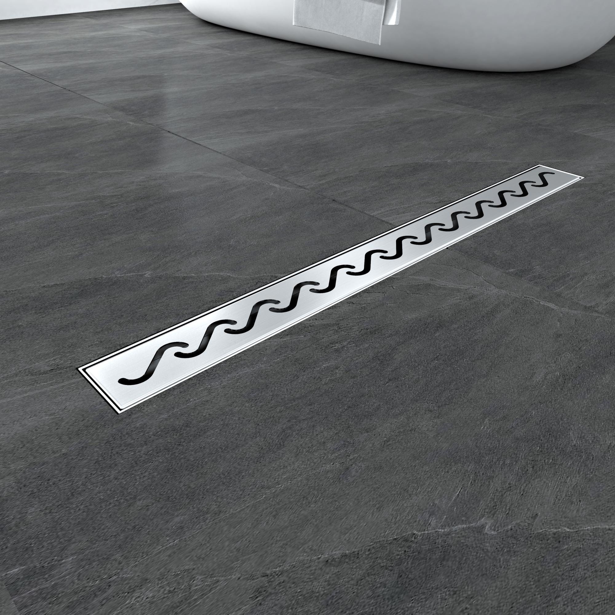Cabina Doccia Plumbsys Canalina Di Scarico 60cm In Acciaio Inox,scarico A Pavimento Con Pannello 2in1piastrellabile,Canale Doccia Con Dispositivo Deodorante E Filtro Per Capelli Sifone,extra Piatto,Drenaggio Rapido Sifone Da Cucina
