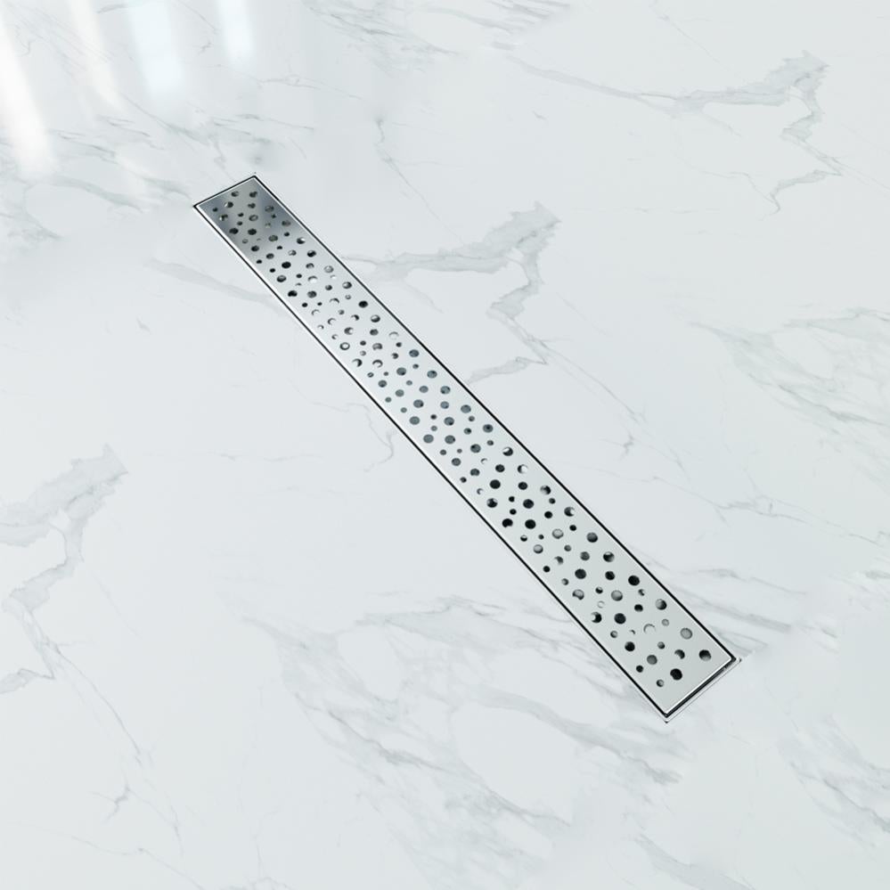 OCEAN ITALY Scarico Doccia A Pavimento 60cm, Canaletta Di Scarico Lineare, Canalina Per Doccia In Acciaio Inox Sifone Antiodore Rettangolo 90795534