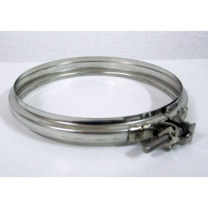 Fascetta Tubi Acciaio 316 Fascetta Di Bloccaggio Per Canna Fumaria DN 130 In Acciaio Inox 316 Fascetta Metallica Per Camini - Foto 2