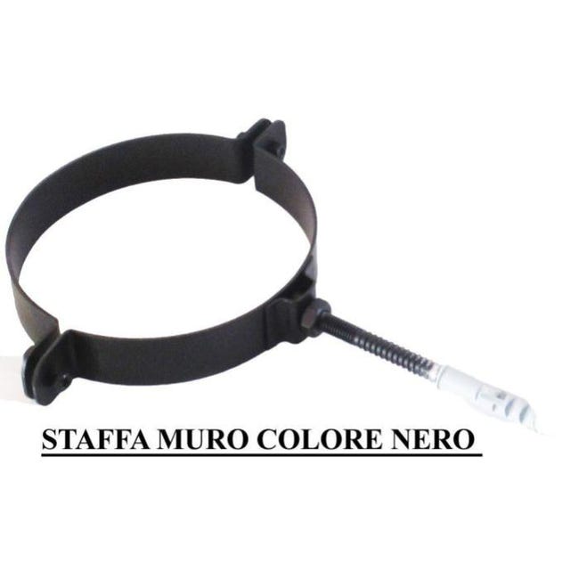 Balaustre quadrata in metallo nero con staffa angolare Balaustre quadrata in metallo nero con staffa angolare