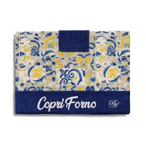 Copriforno cucina imbottito in fantasia vietrese 47x35 BA Collection 4345