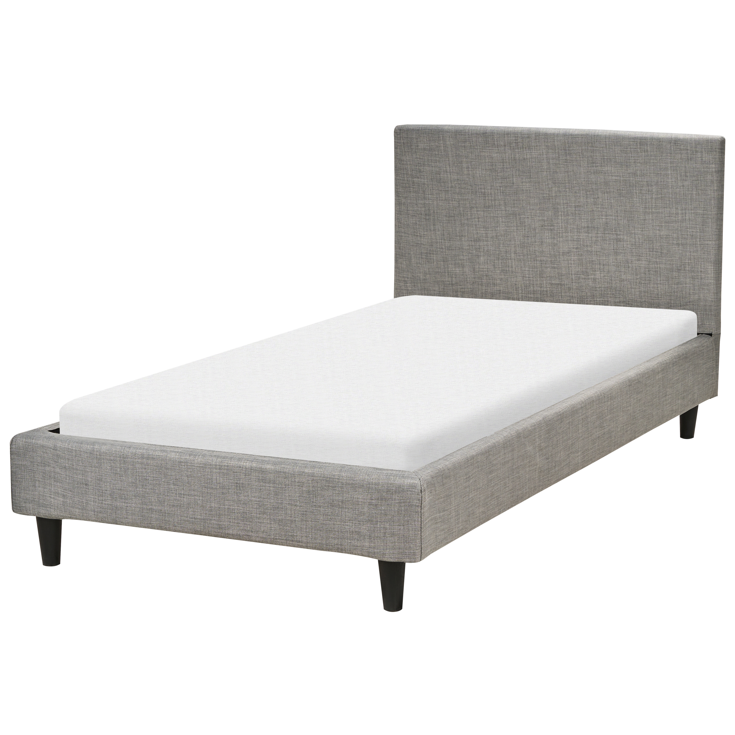 Letto singolo imbottito idraulico 90x200 cm, grigio chiaro