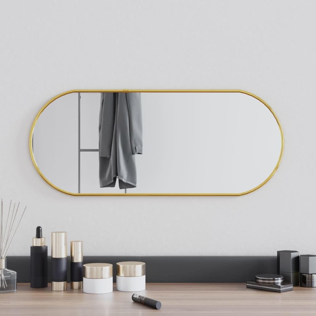 Maison Exclusive Espejo de pared redondo dorado Ø 60 cm