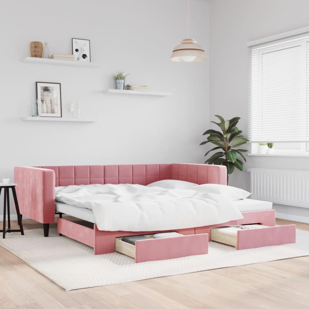 Letto in velluto grigio chiaro 80x200 cm
