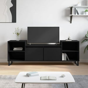 VidaXL Mobile Porta TV Nero 100x35x40 cm in Legno Multistrato