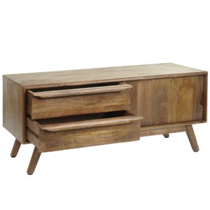 Il numero 1 del risparmio-PORTA TV GODFREY MOBILETTO IN LEGNO DI PINO  RICICLATO 110 X 45 X H 55 CM