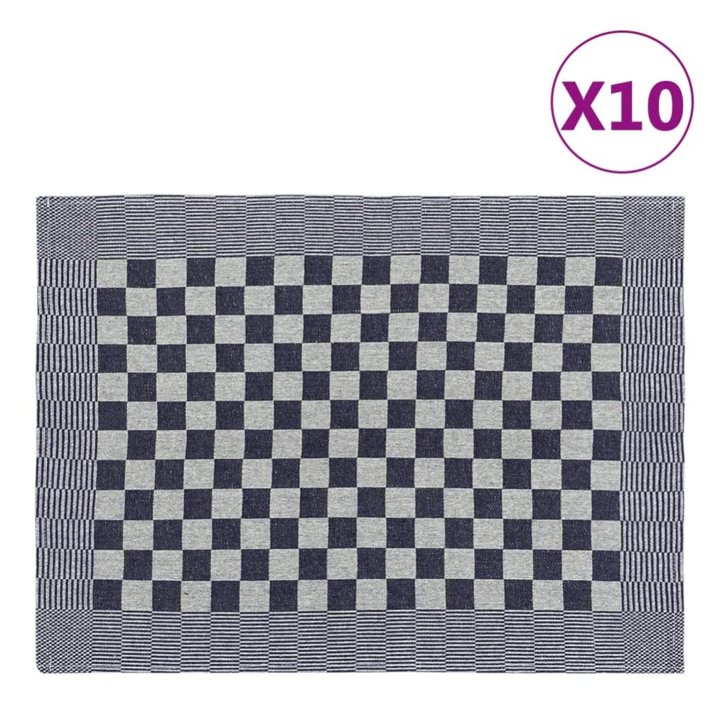 A & B TRADERS Wonderdry - Strofinacci da cucina, confezione da 10, in cotone assorbente, a lunga