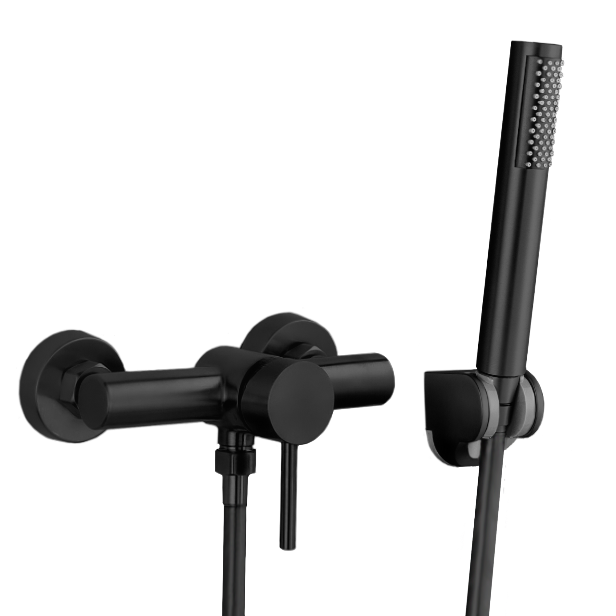 VALAZ de douche noir mat série Palancia Leroy Merlin