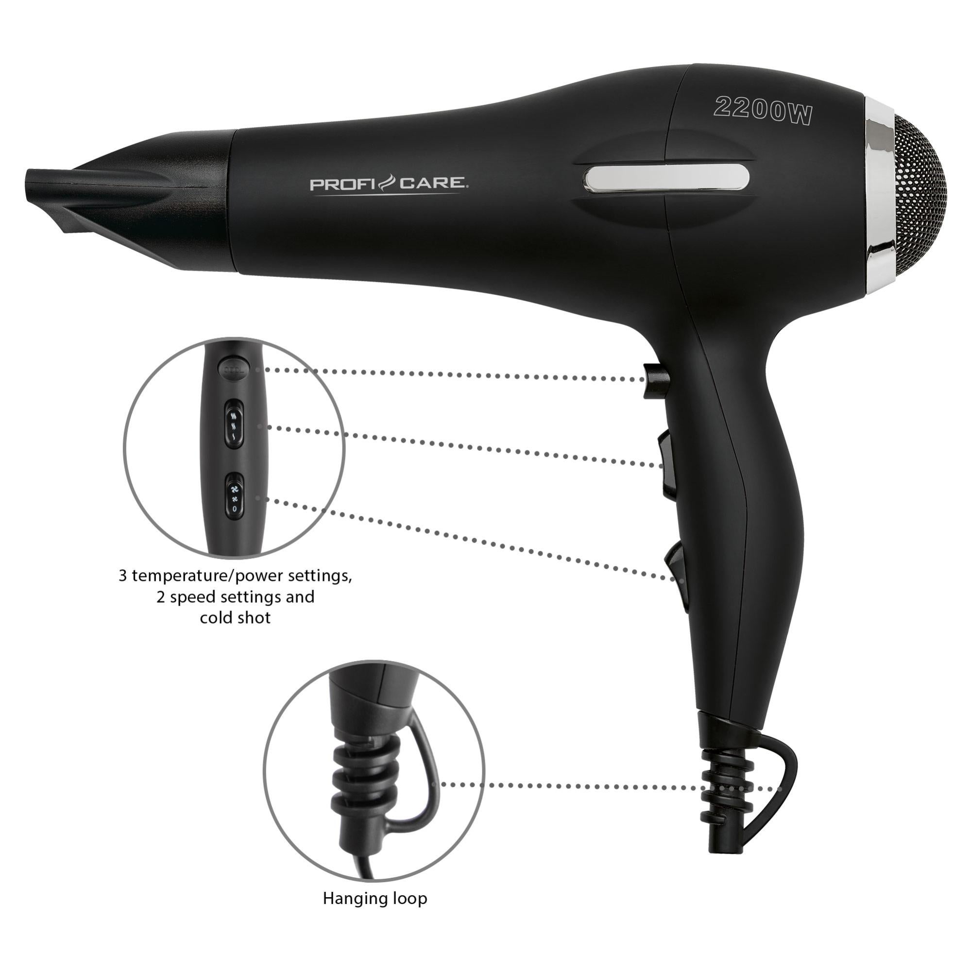 Best 2400W High-power AC Motor HairDryer Secador De Cabelo Professional Salon Io - Foto 14