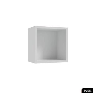 Cube de rangement 33x33 cm, Blanc brillant, Cubo