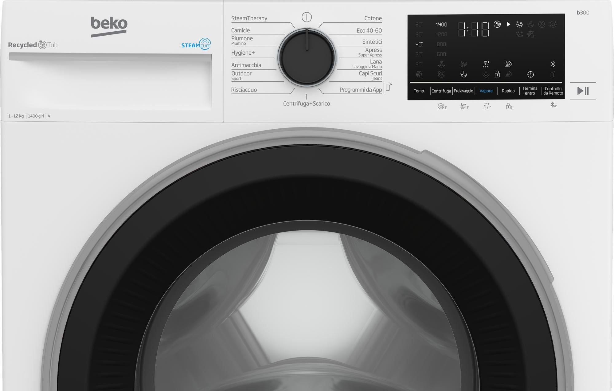 LG F4WV308S3E Lavatrice Carica Frontale Capacità 8 Kg 1400 giri/min