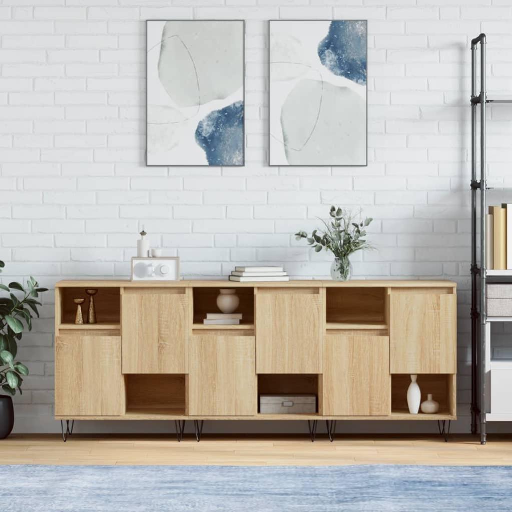 vidaXL Credenza Rovere Sonoma 120x30,5x70 cm in Legno Multistrato