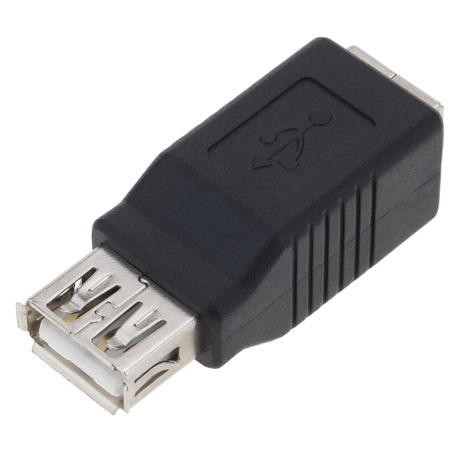 Adattatore USB tipo A femmina a USB tipo B femmina in colore nero