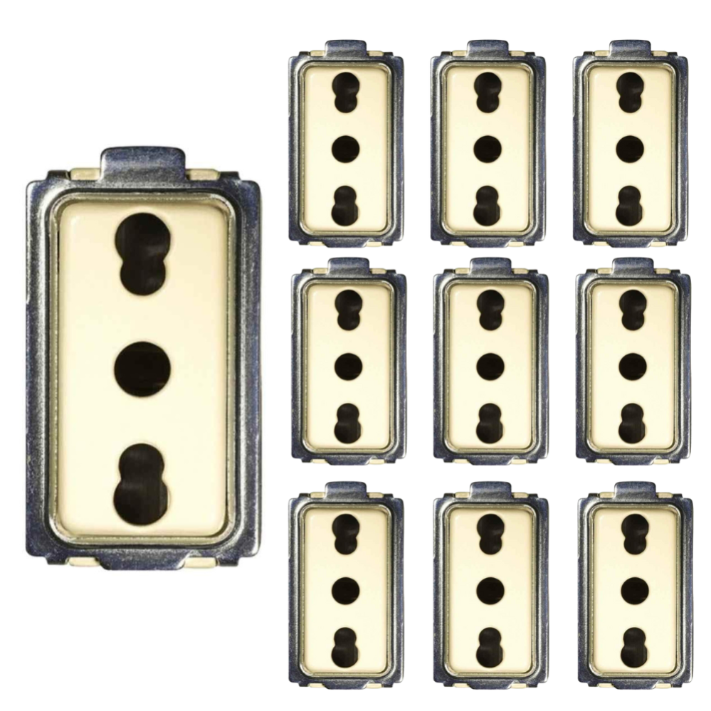 ADATTATORI ELECTRALINE PRESA BIPASSO 16A SPINA SCHUKO 71047