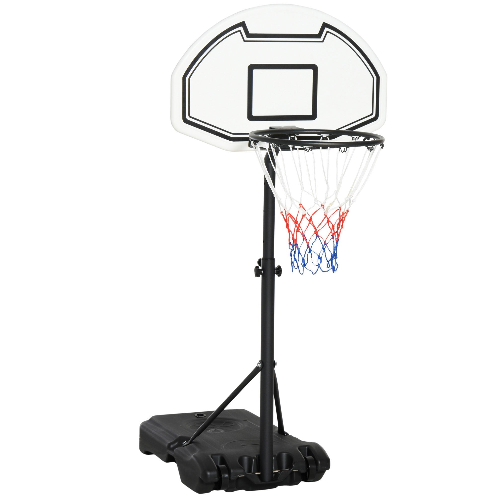 COSTWAY Canestro da Basket per Bambini Portatile e Regolabile in Altezza  90-210cm, Canestro Basket da