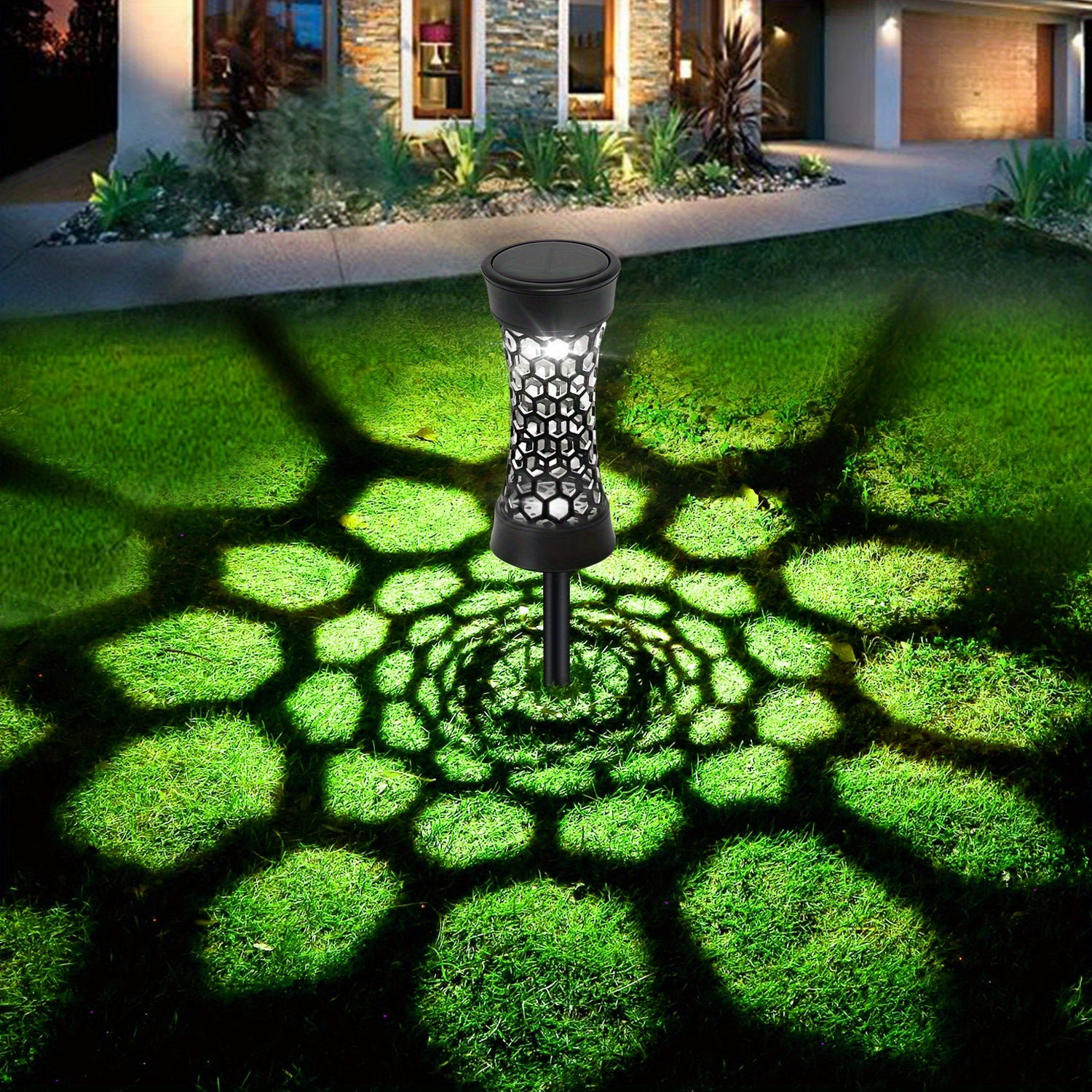 4 X Projecteur solaire de jardin Couleur extérieure 7 LED