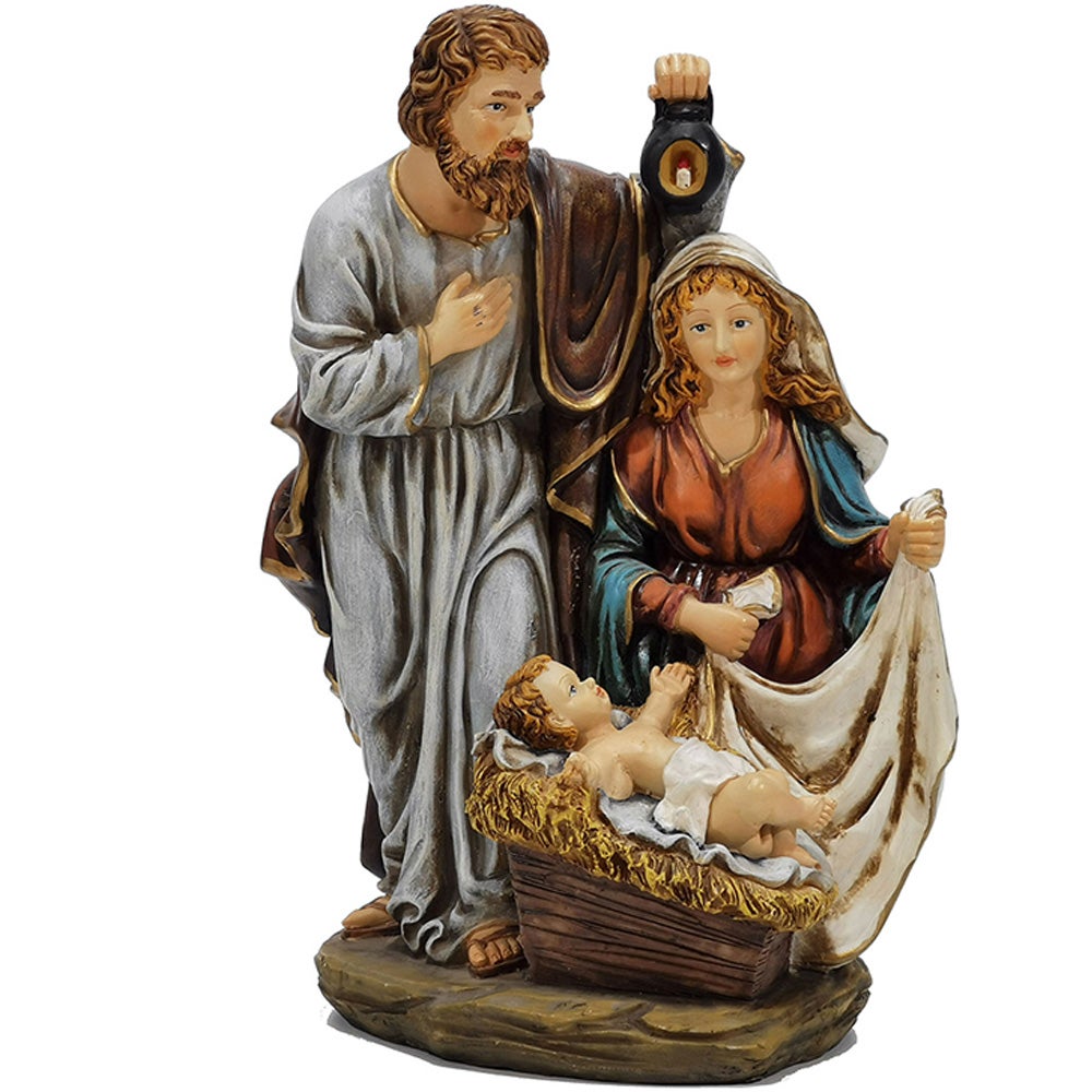 Natività sacra famiglia in tessuto presepe statua di natale completo  decorazioni addobbi idea regalo bellissima e