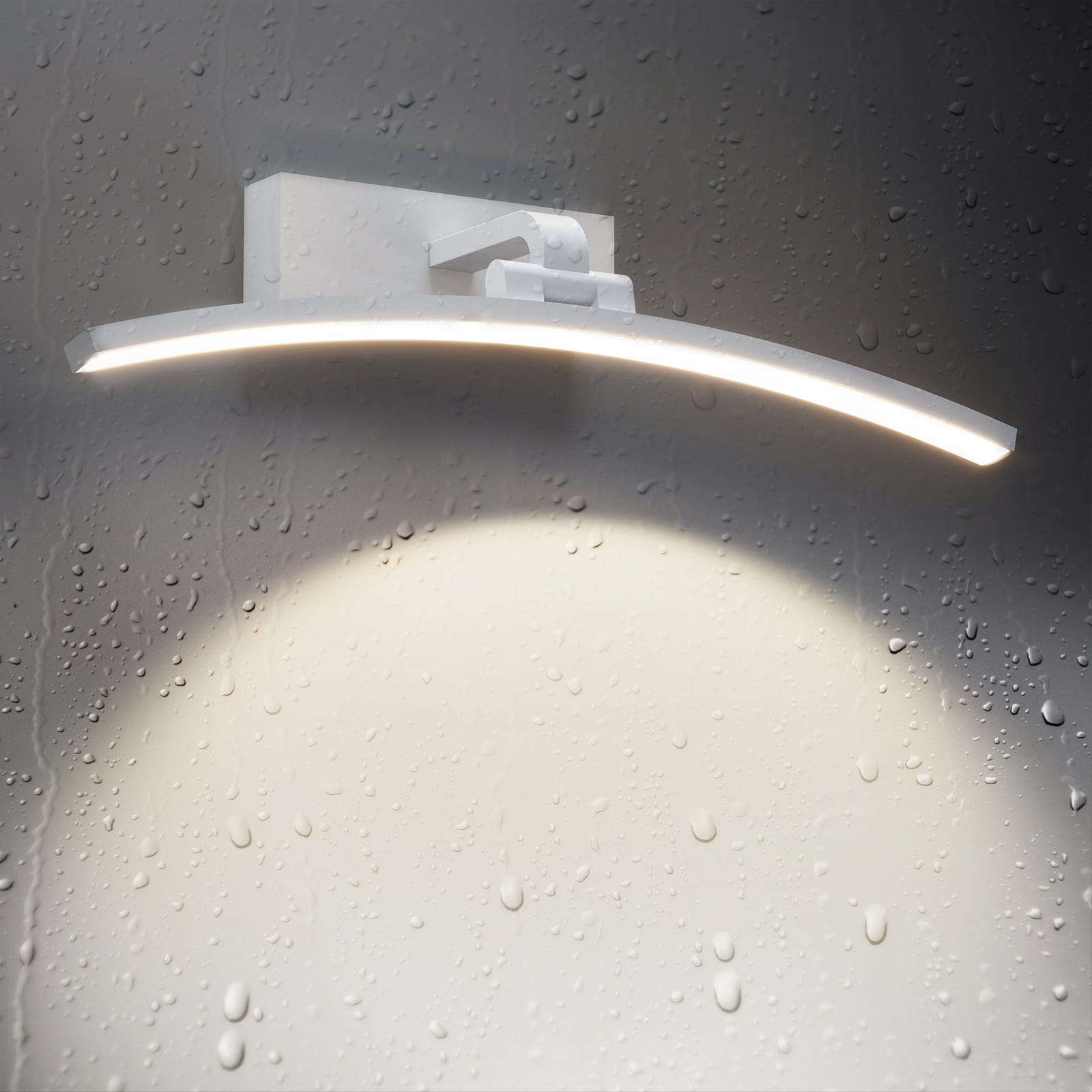 EMKE Lampe Miroir LED Salle de Bain Rotative 180° Lumière Naturelle 4000K Lampe  pour Miroir Armoire Lumineuse Blanc (L : 40cm)