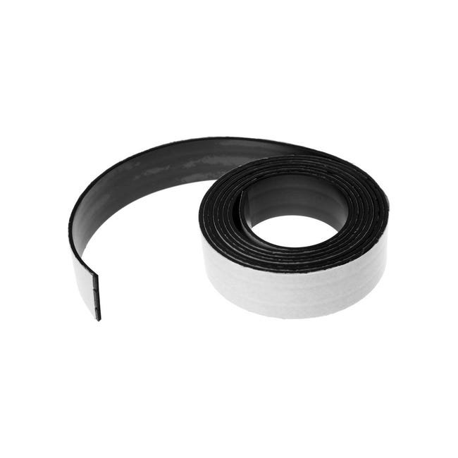 OfficeTree Bande Magnetique Adhesive 3m x 1,27cm - Noir - Rouleau