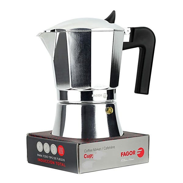 Fagor cupy cafetière expresso italienne induction aluminium 9