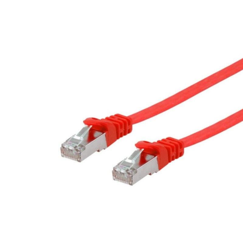 Patchkabel – 10x 0,5m Ethernet-, netwerk-, LAN-kabel CAT6a (voor Gigabit-netwerken, routers, switches, modems met RJ45-ingang – blauw
