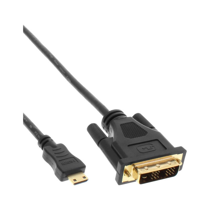 C Ble Mini Hdmi Vers Dvi En Ligne Hdmi C M Le Vers Dvi M Le M Leroy Merlin