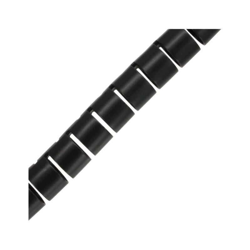 InLine® Canalina Flessibile Per Cavi, 10 Metri, Nero, Diametro 10mm, Con Ausilio Per Infilaggio