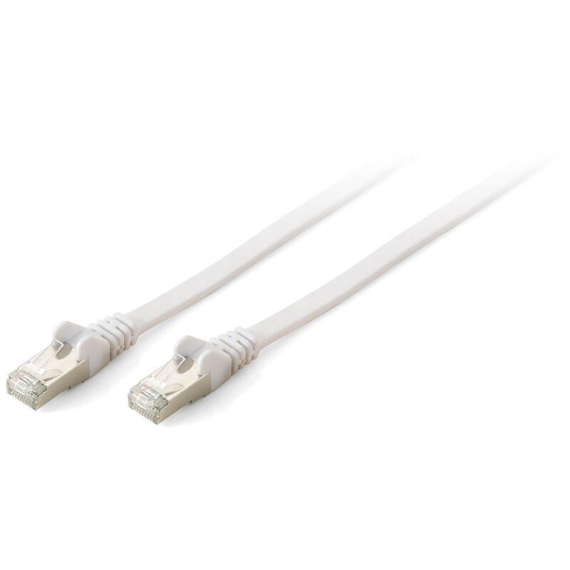 Cordon De Brassage Plat Blind U/ftp Cat Gorie 6a/10g 1m Coloris Blanc ...