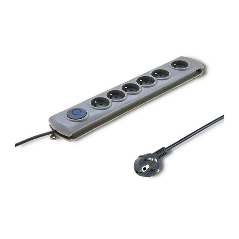 Regleta qoltec 50199 surge protector 6 sockets 5m | Leroy Merlin