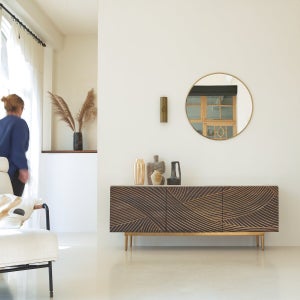 Credenza bassa in teak 160 cm - Arredo soggiorno - Tikamoon