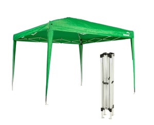 MaxxGarden Tente de Réception 3x3 m - 9m² - Easy-up avec structure en aluminium - Tonnelle de jardin - Barnum - Pliable - Vert