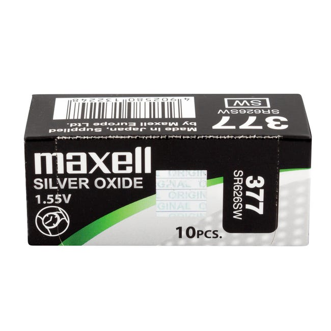 Maxell pila botón de óxido de plata SR626SW (377) pack de 40