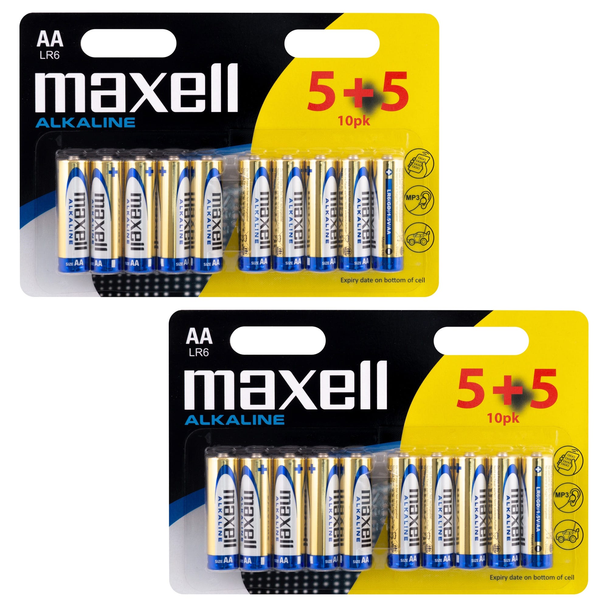 Maxell 20 pilas LR6 AA alcalinas 1,5v