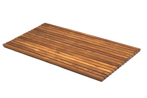Tarima para ducha y baño redonda 60 cm de madera de teca