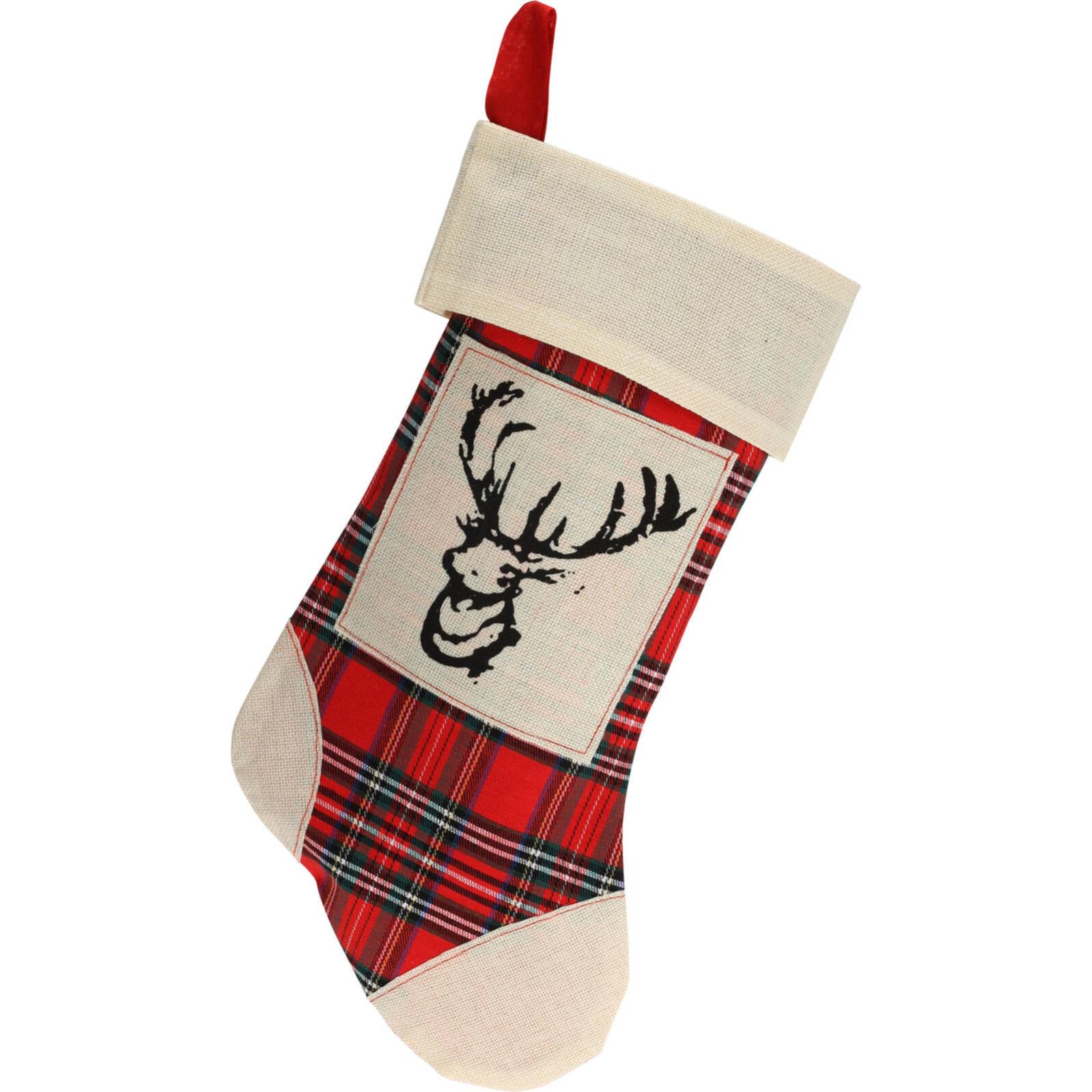 Chaussette cadeau de Noël, 32 cm, Home Styling Collection Leroy Merlin