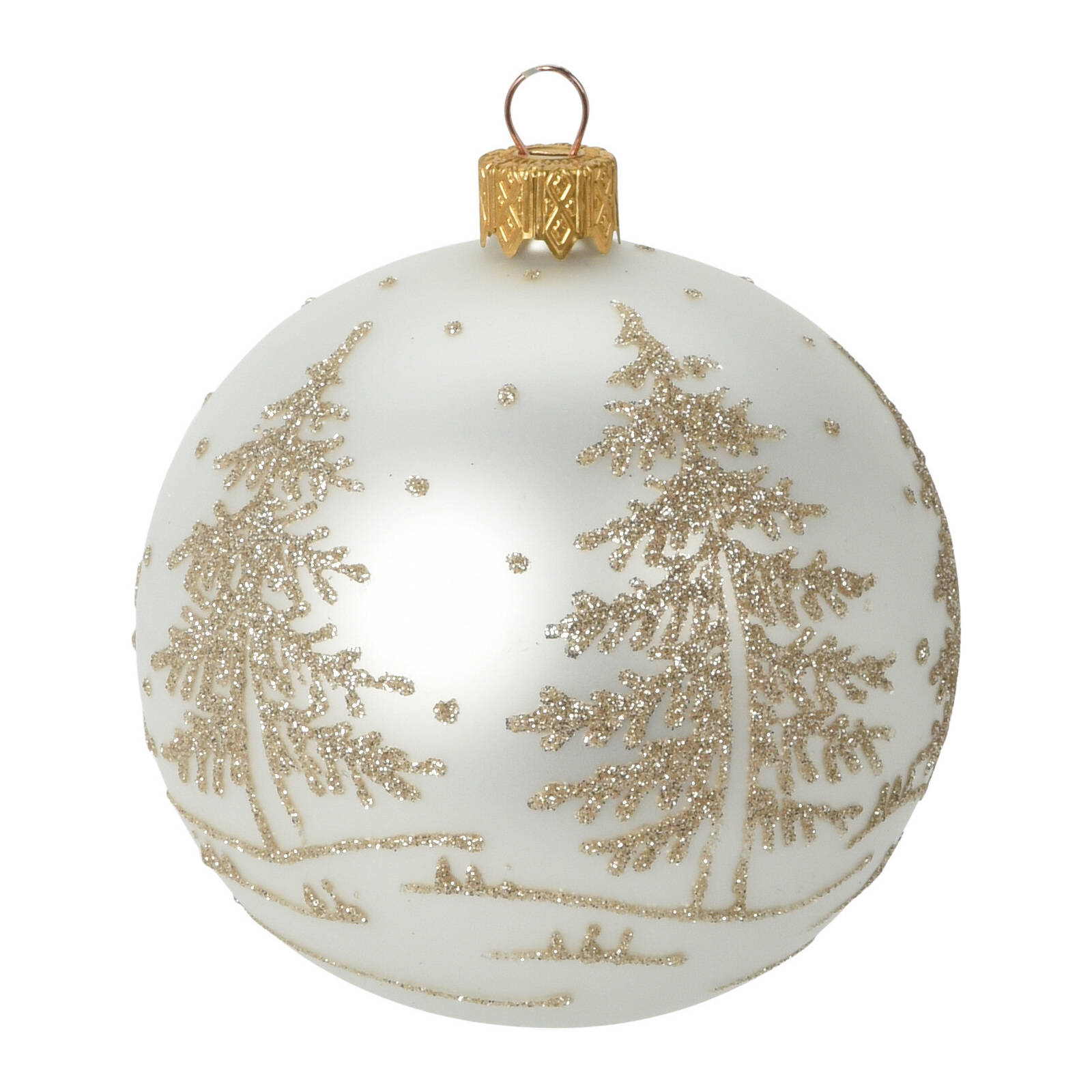 Boule de Noël en verre, scintillante, Ø 10 cm, Home Styling Collection