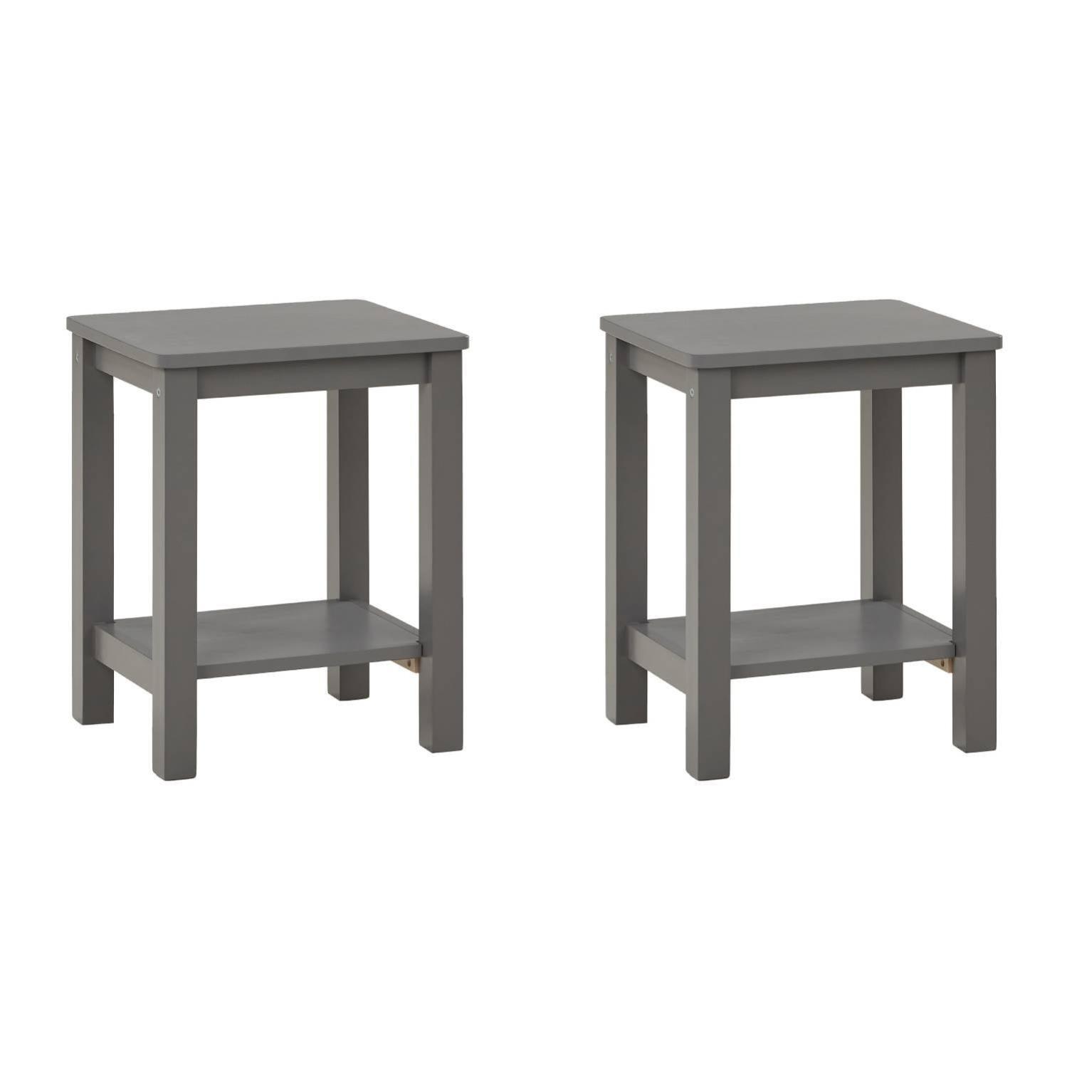 Petite Table D'appoint Carrée En Bois - À Restaurer - 51x33x30 Cm