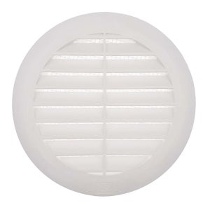 La Ventilazione T6B Grille de ventilation ronde en plastique à encastrer,  blanc, diamètre 68 mm : : Bricolage
