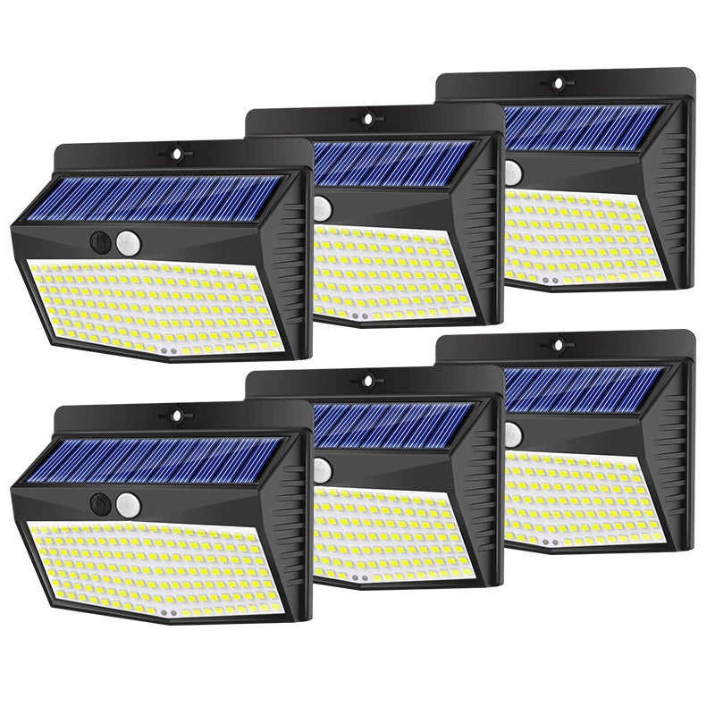 Pack de 6, 138LED lampe solaire capteur de mouvement extérieur