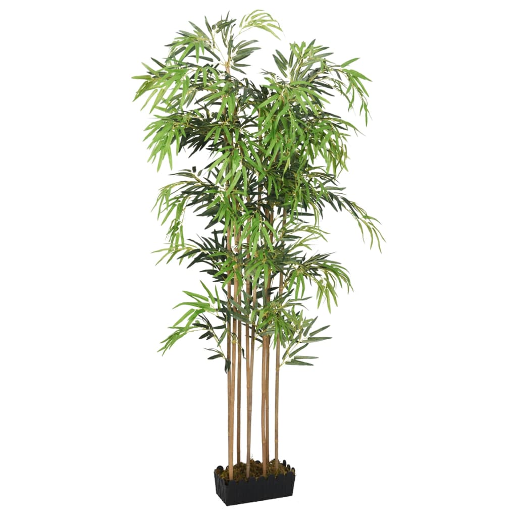 Plante artificielle haute gamme Spécial extérieur/ Haie Bambou artificiel  coloris vert - Dim : 150 x 45 x 110 cm