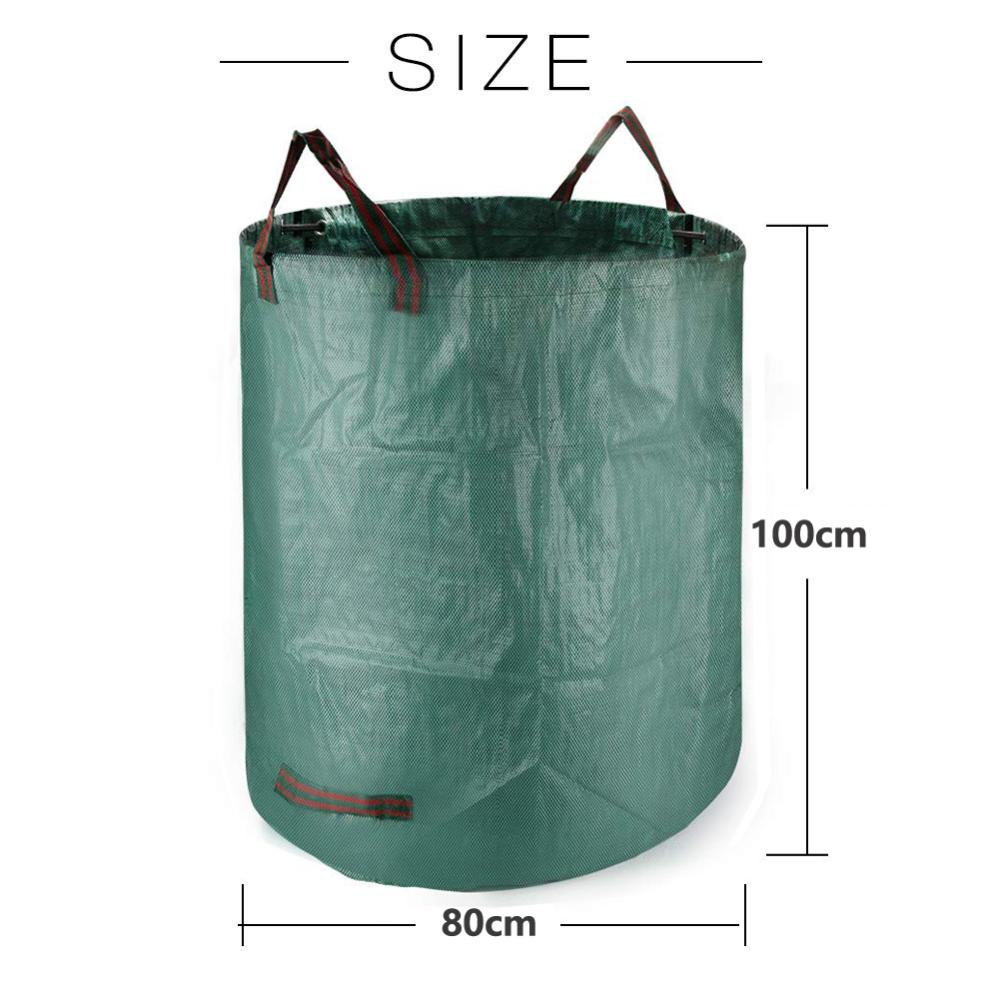 Sacs Réutilisables Pour Déchets De Jardin - Lot De 3 Sacs 60x100 Cm, Avec Cordon De Serrage