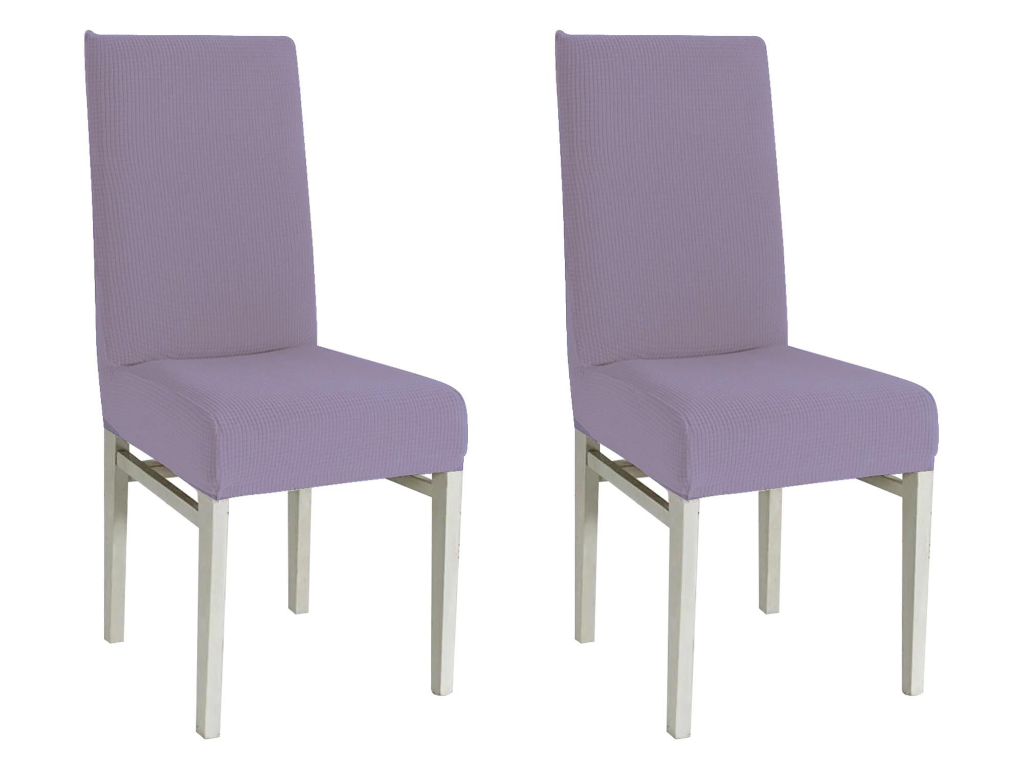 Lot de 2 Housses de chaise extensible Gris Dimensions - Taille Unique