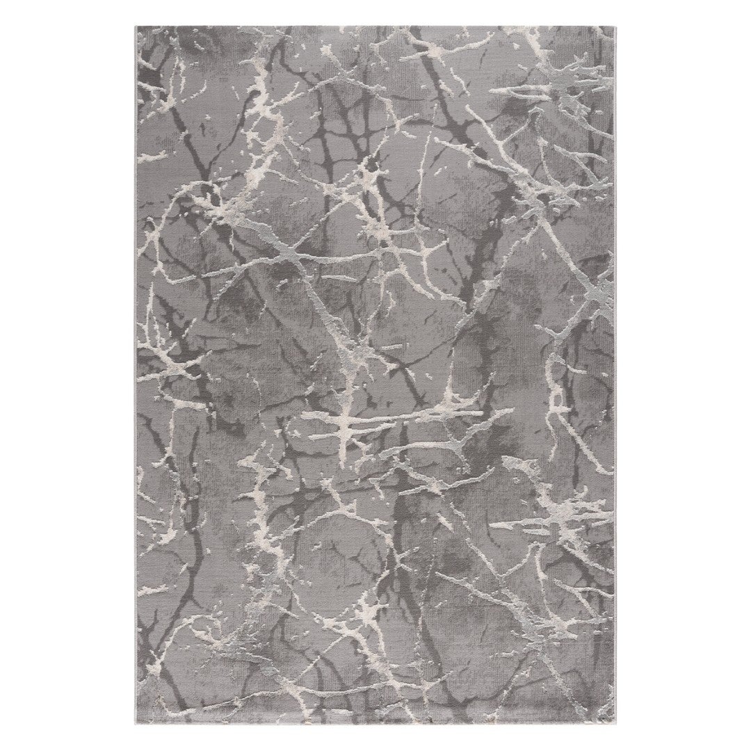 Tapis Lexa - Gris - 160x200 - Tapis salon et chambre BUT