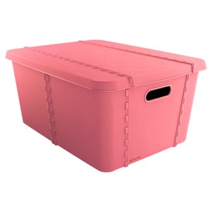 Caja de ordenación transparente, Fabricado en plástico, Almacena ropa y  otros objetos, 60 L (63x46x32cm) Sin ruedas