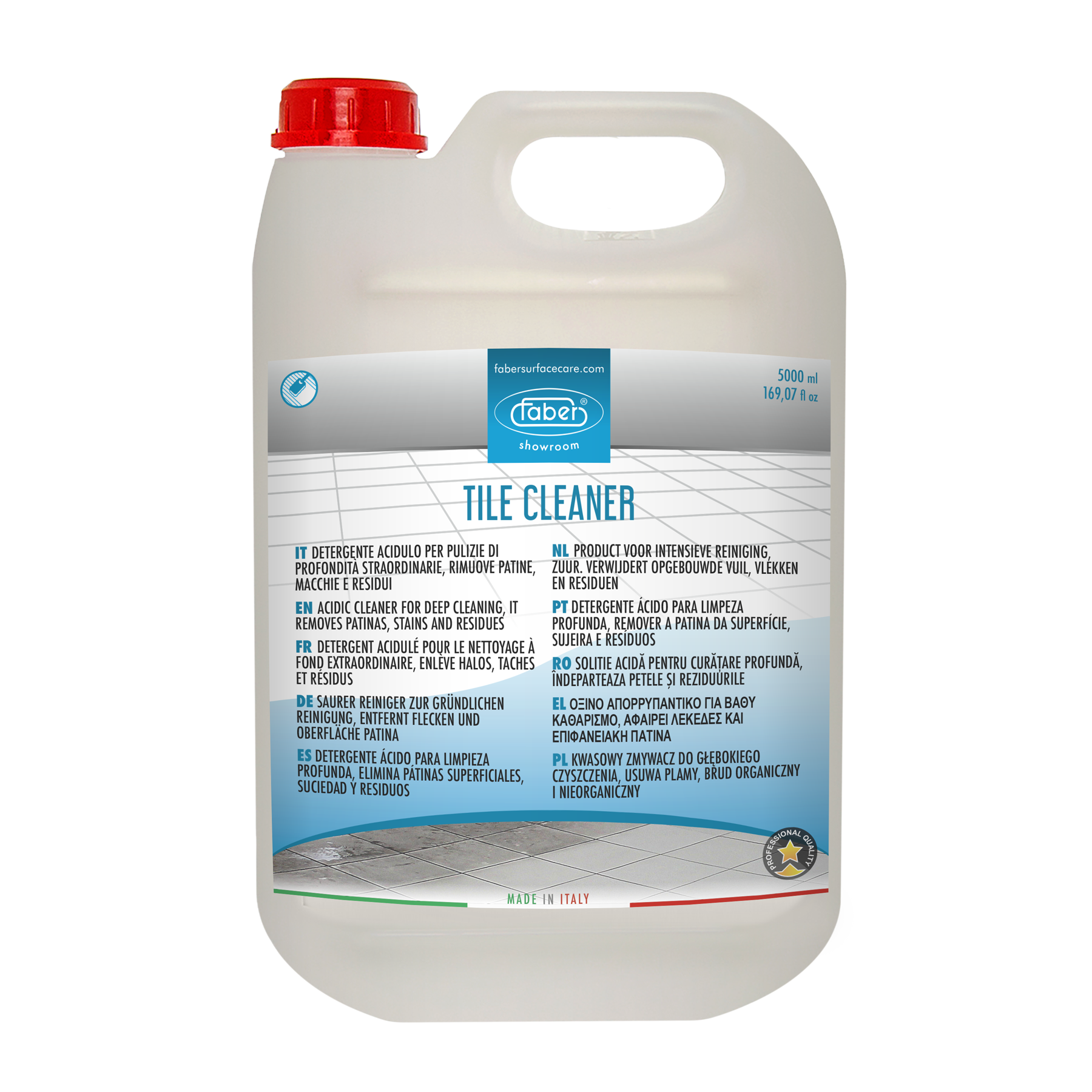 DÉTERGENT TILE CLEANER FABER 5LT. | Leroy Merlin